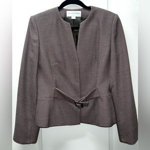 Sag Harbor Suit with Long Skirt in Pink/Brown